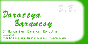 dorottya barancsy business card